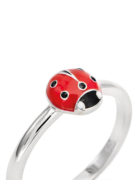 Anello AMEN Donna Coccinella Smaltata