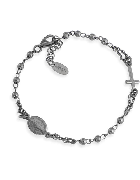 Bracciale  AMEN Rosario Classico Brunito Argento Brunito 925