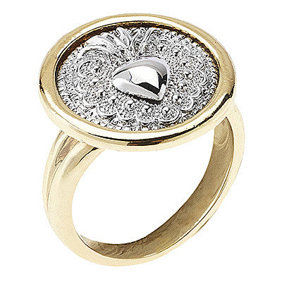 OTTAVIANI Anello Donna Elegance con Sacro Cuore in Bronzo