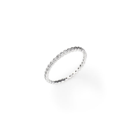 AMEN Anello Donna Veretta con Zirconi Bianchi