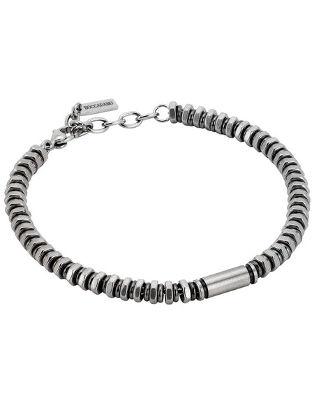 Bracciale Uomo BOCCADAMO MAN Ematite Galvanizzata Grigia