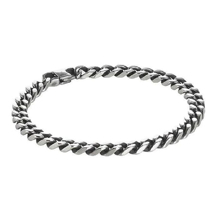 Bracciale uomo BOCCADAMO MAN in acciaio maglia grumetta