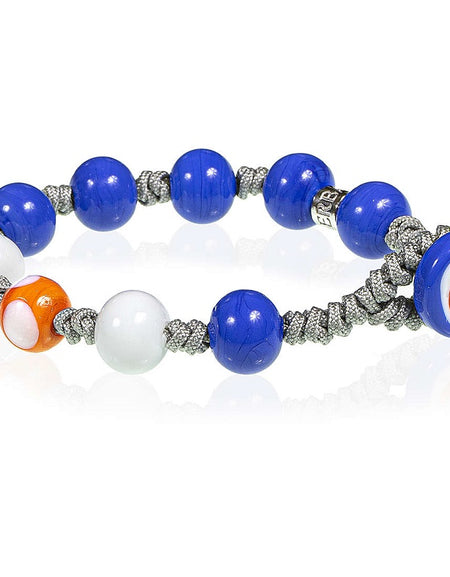 Bracciale Unisex TOKYO GERBA JEWELS perle in vetro di murano e Argento 925