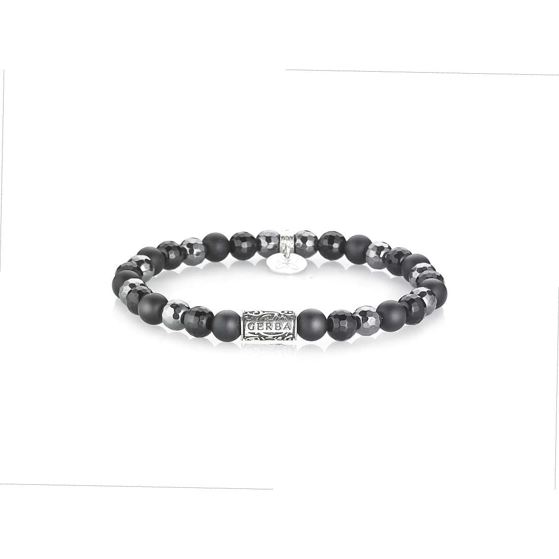 GERBA Bracciale Stone Collection Boris 539 con Onice ed Ematite in Argento 925