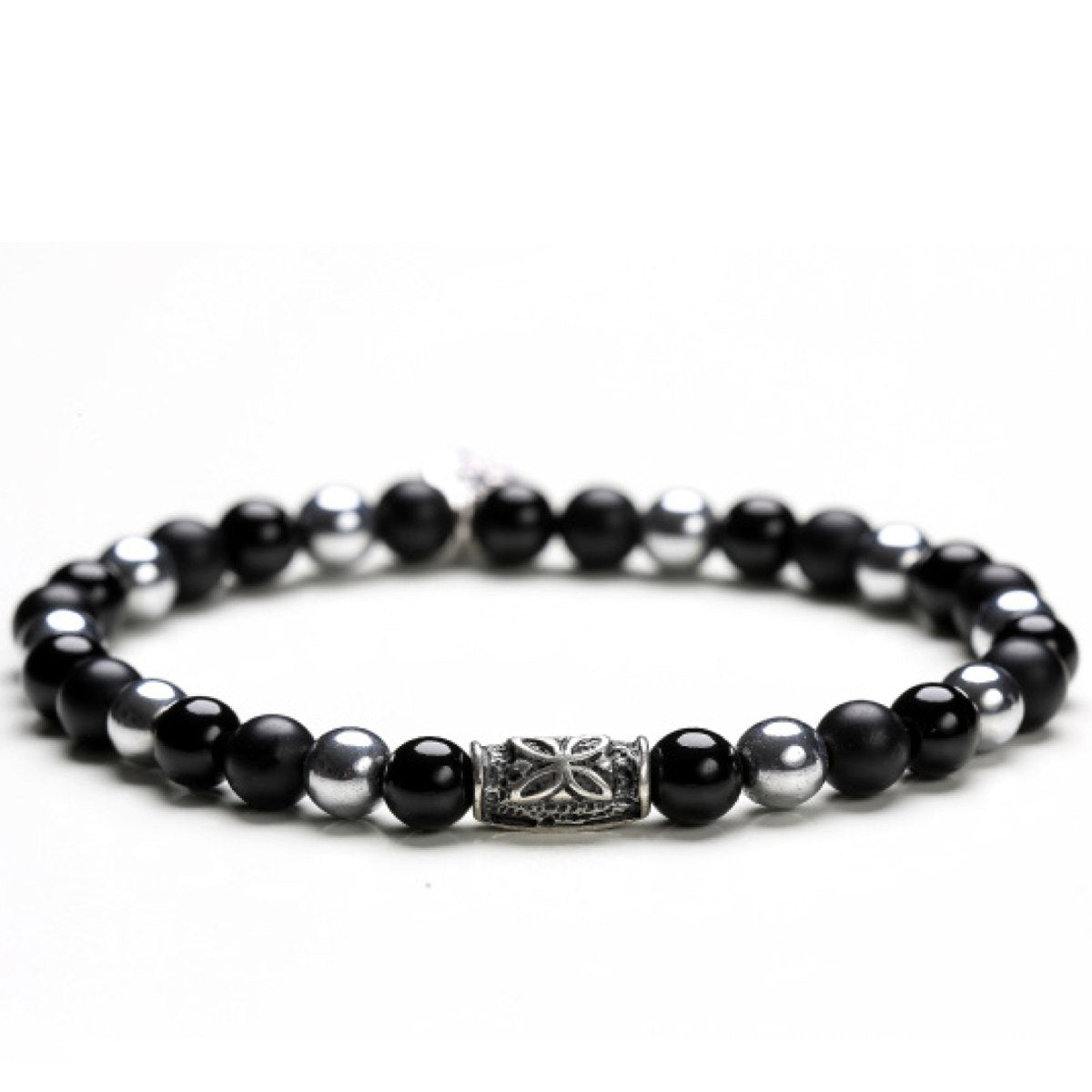 GERBA Bracciale Uomo Classic Stone Collection Black Silver 271