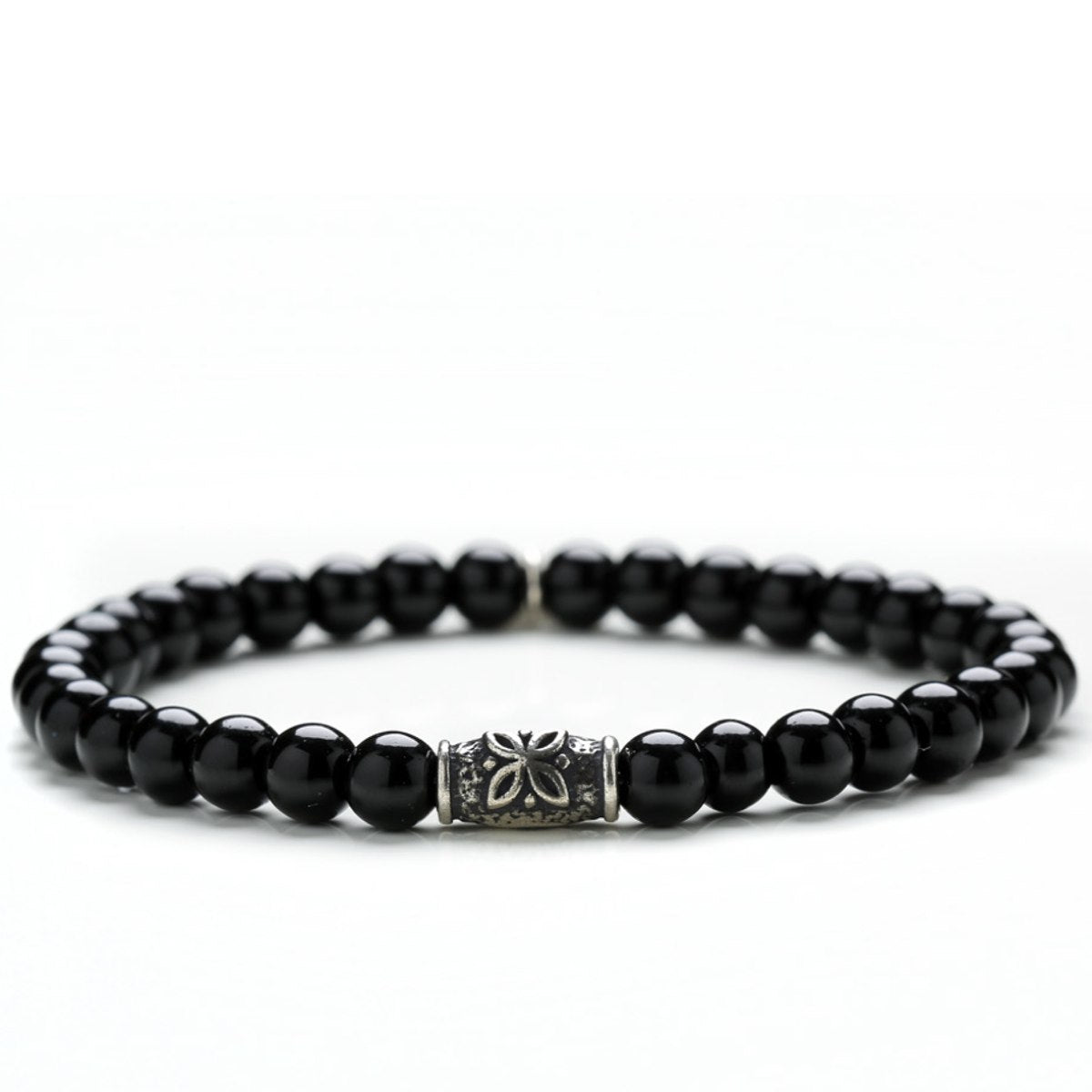 GERBA Bracciale Uomo Stone Collection Black Spirit 268 Onice Nera