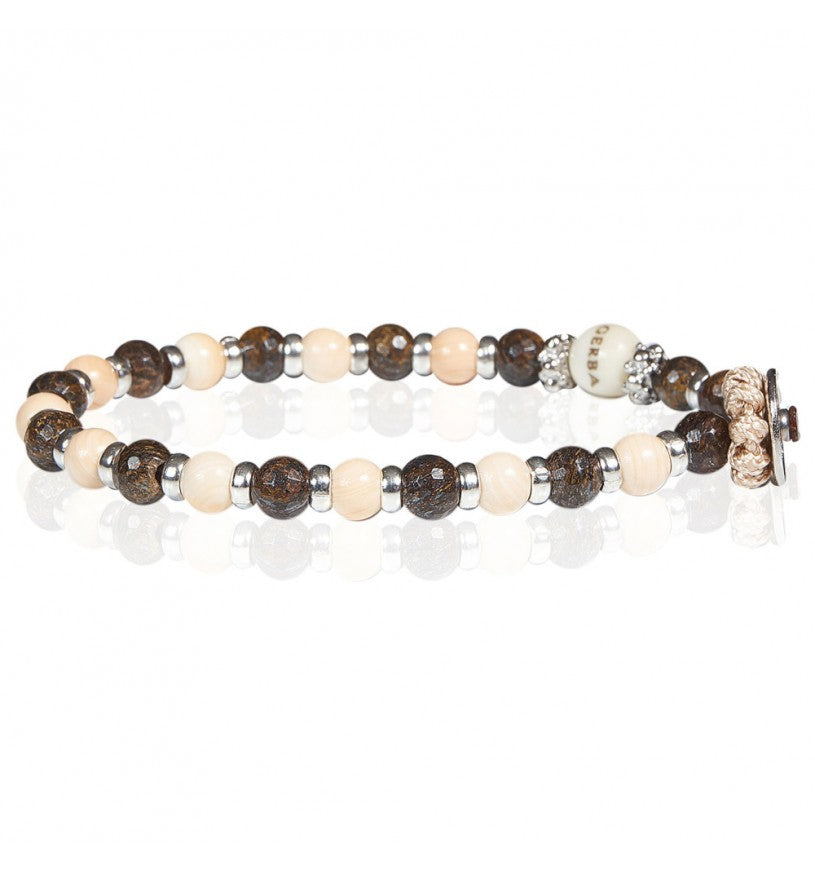 GERBA Bracciale Uomo Muslè 05 Bronzite e Conchiglia