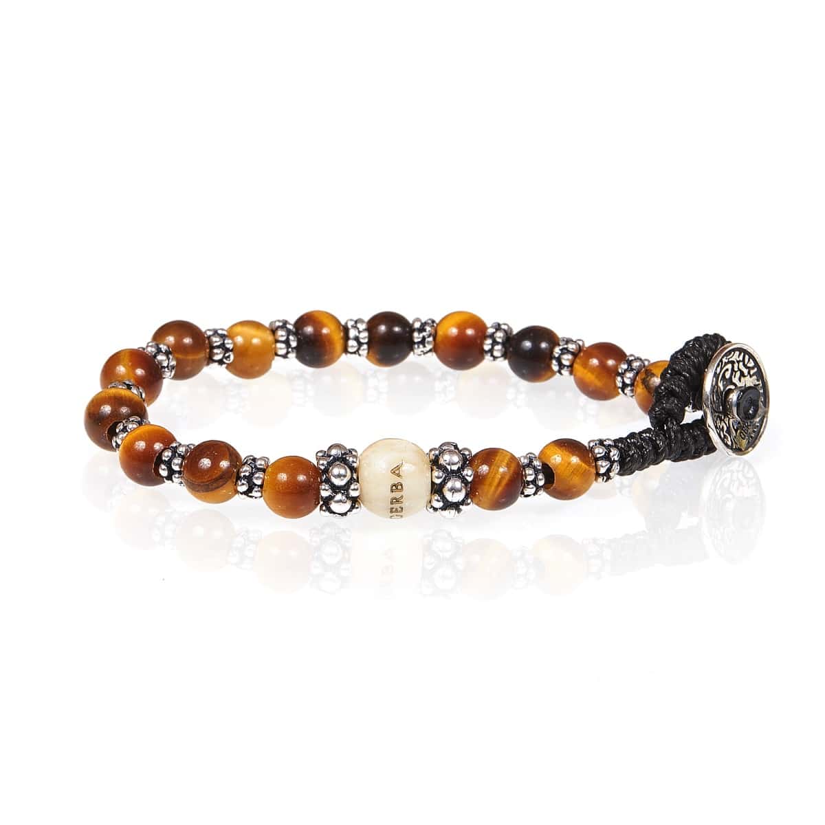 GERBA Bracciale Lab 063 con Occhio di Tigre e Argento 925