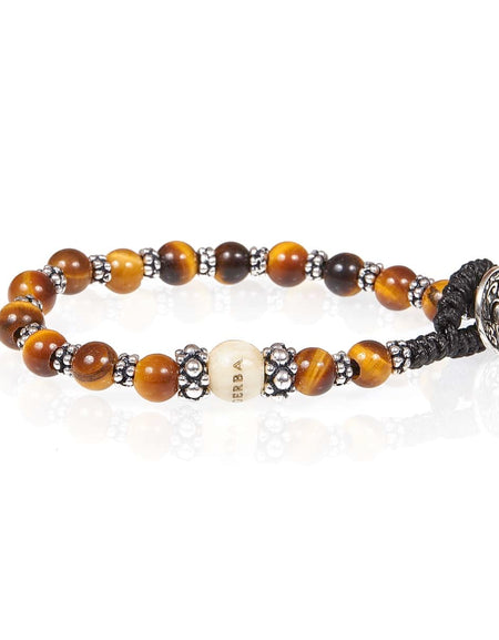 GERBA Bracciale Lab 063 con Occhio di Tigre e Argento 925