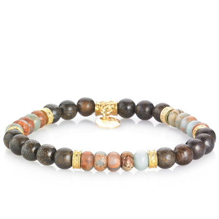 Bracciale Uomo GERBA JEWELS MORENO Argento 925 placcato oro giallo 18kt