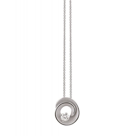 Collana Annamaria Cammilli Dune in oro18kt White Ice con Diamante