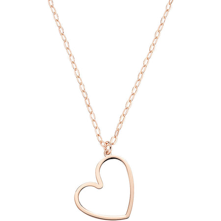 AMEN Collana Donna Cuore Pendente rosè in Argento 925