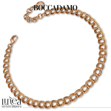 BOCCADAMO Collana Donna My Chain Groumette Doppia Rosè