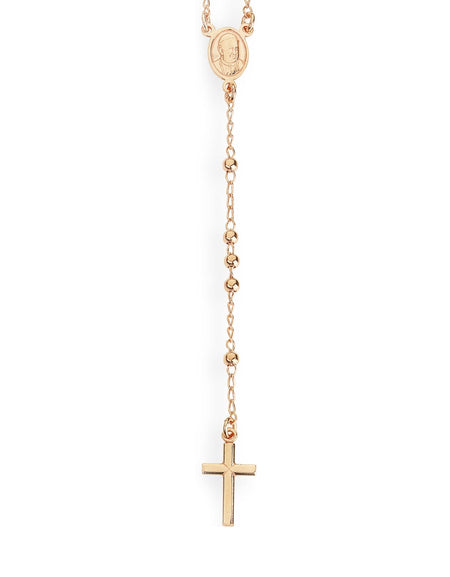 AMEN Collana Rosario Classico Rosè grani 2.5mm Argento 925