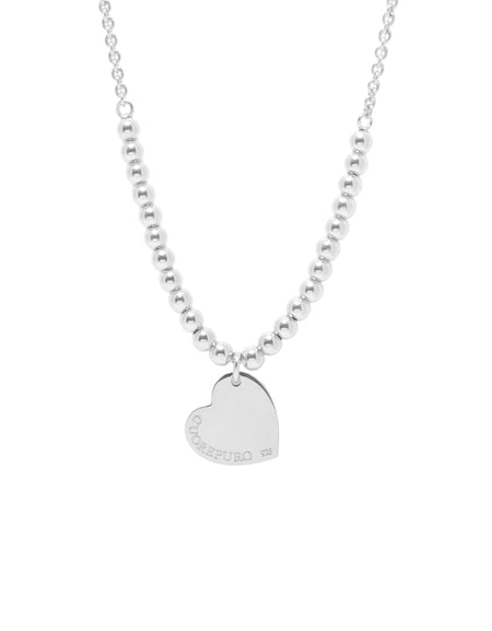 CUOREPURO Collana Donna Enjoy Cuore Rodio