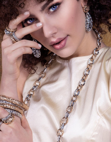 DARIO DE MARIA Bangle Donna in Bronzo Rosa Rose