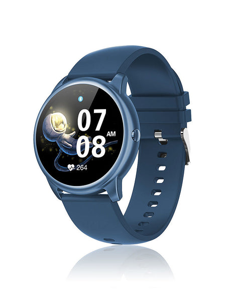 DAVID LIAN Smartwatch Unisex Dubai con Cinturino in Silicone Blu e Cassa Blu