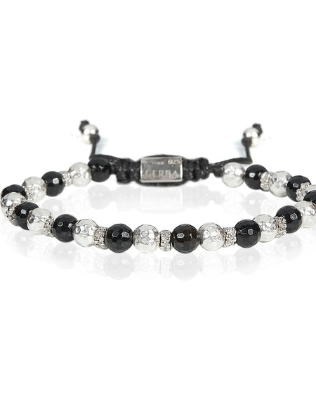 GERBA Bracciale Silver Stone 05 con Onice e Argento 925