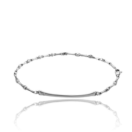 Bracciale CHIMENTO D-Bamboo in oro bianco 18 kt e diamante 0,01 ct