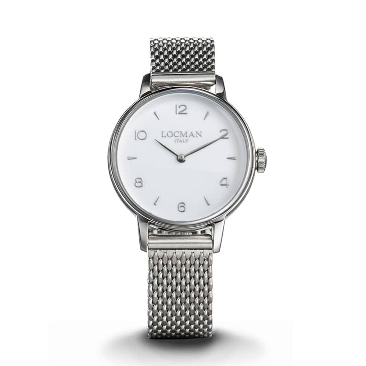 LOCMAN Orologio Donna 1960 Lady Solo Tempo Maglia Milano Bianco