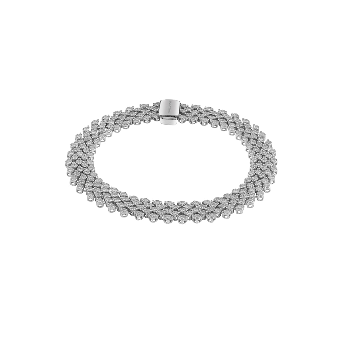 Bracciale Donna SALVINI  In Oro Bianco e Diamanti Cachemire