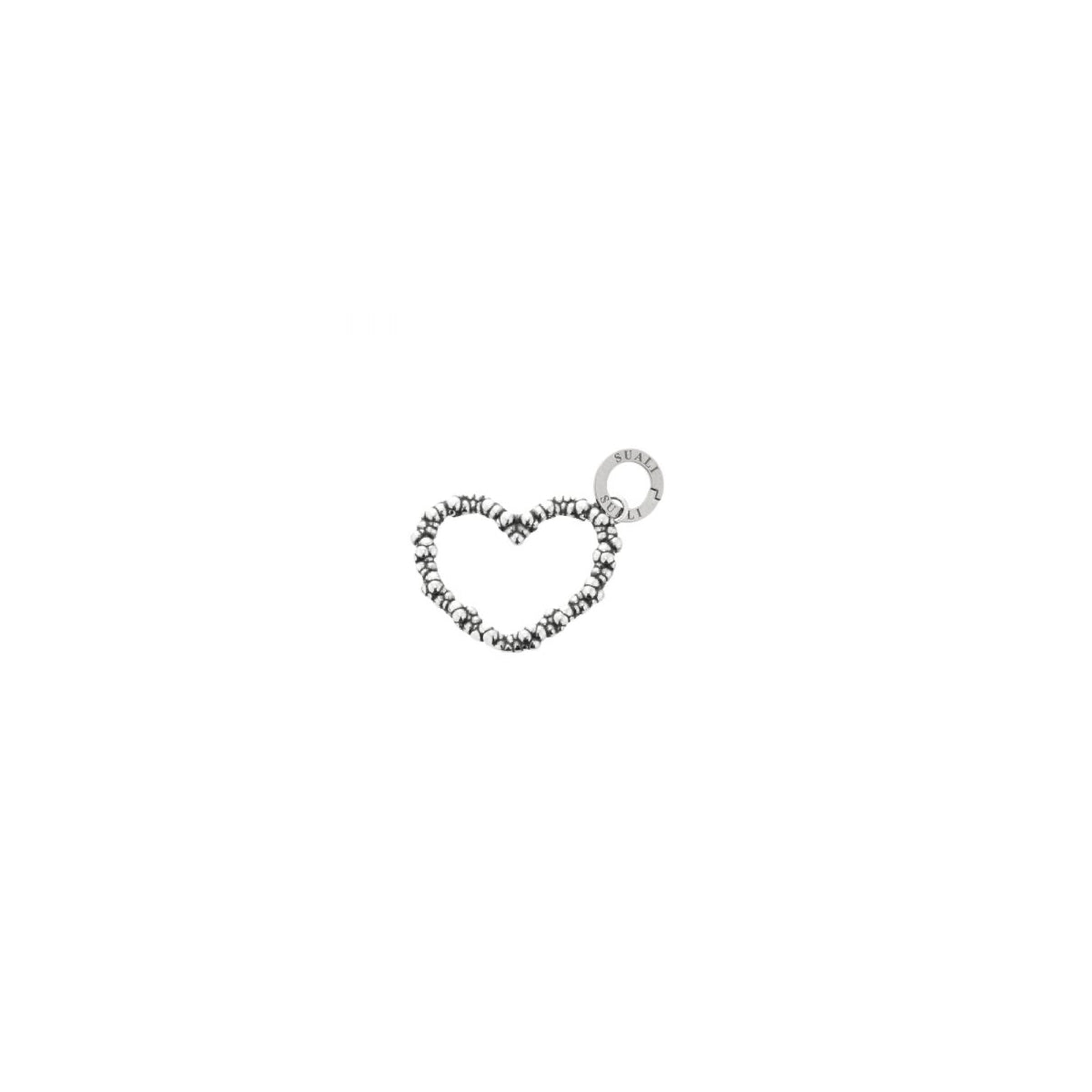 SUALI Charm "Cuore Traforato" in Argento 925
