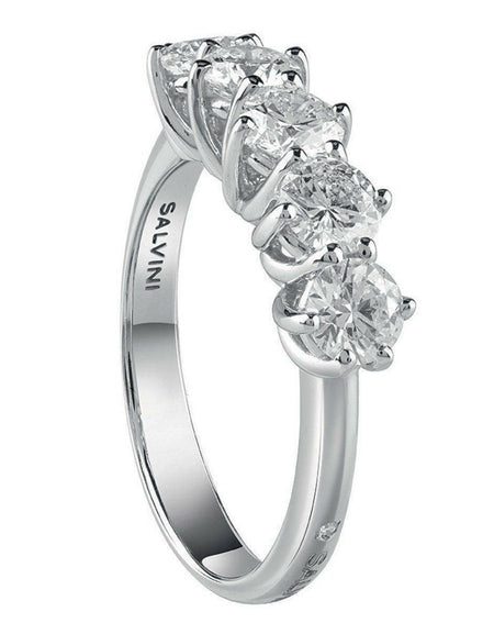 Anello Donna SALVINI Veretta Lavinia in Oro bianco 18k e Diamante 0.50ct